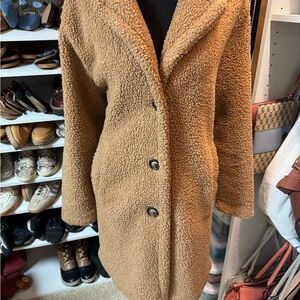 Time and Tru Women's Brown Teddy Jacket